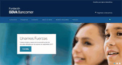 Desktop Screenshot of fundacionbbvabancomer.org